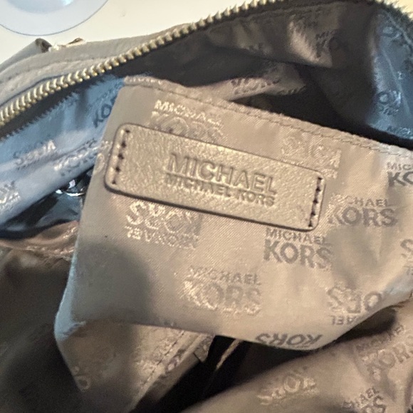 Michael Kors Charcoal Gray pebble leather Leather Satchel hobo crossbody - Picture 7 of 11